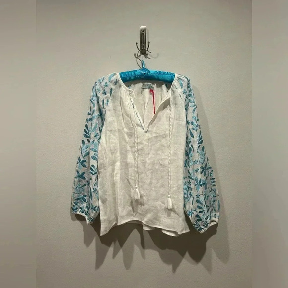 NWT MARSEA VOYAGEUR Palermo Embroidered Blouse / Size Small / - Picture 2 of 7
